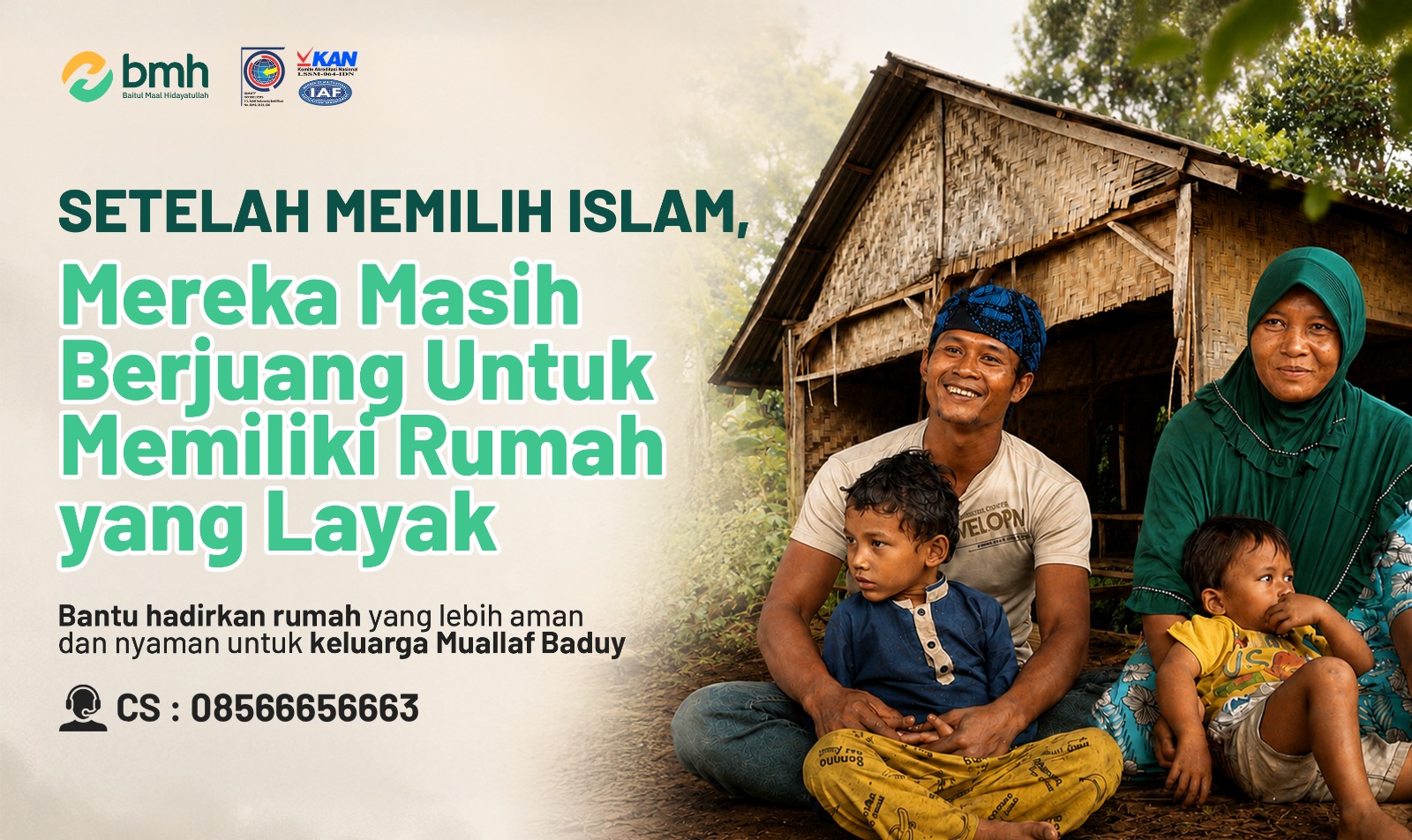 Sedekah Jariyah: Bangun Rumah Layak untuk Muallaf Baduy - BMH Banten